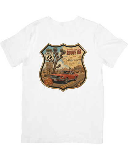 Route 66 Cotton Tee Shirt - ASCOLOUR
