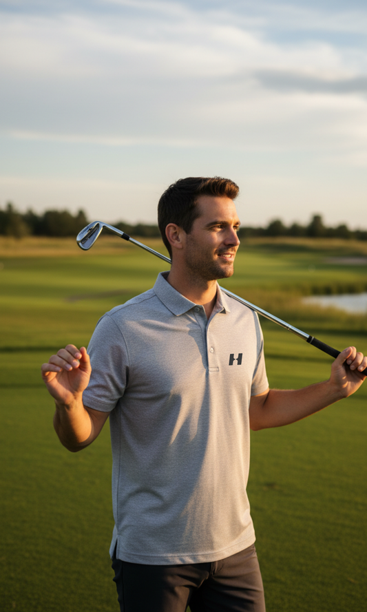 Men's Smart Polo with H&H Apparel Logo