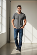 Unisex Adults Plain Breezeway Micromesh Tee Shirt